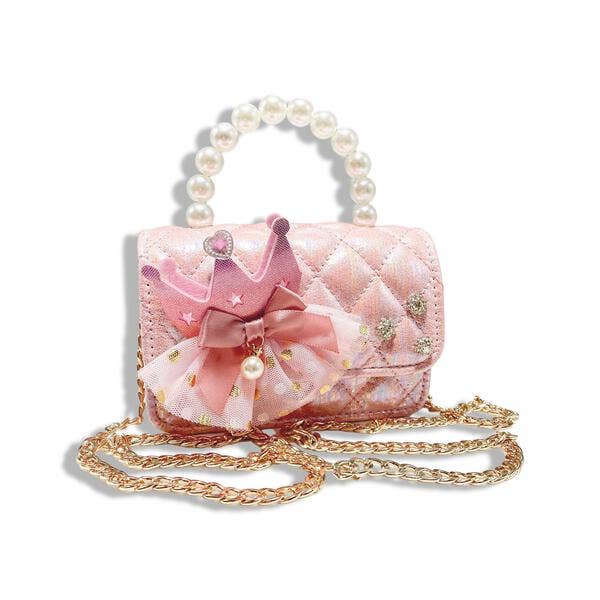 Crown Applique Quilted Purse